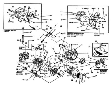 Engine Trim Parts Diagram and Parts List for 9674-2-MC  Briggs and Stratton Pressure Washer